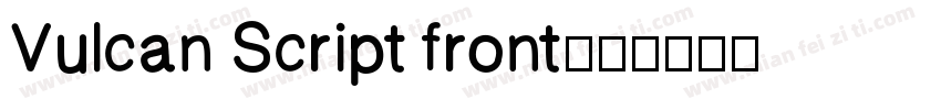 Vulcan Script front字体转换